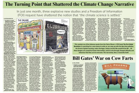 Issue 16 Centre Spread - The Turning Point that Shattered the Climate Change Narrative