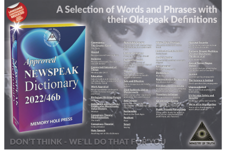 Issue 4 Centre Spread - NEWSPEAK Dictionary