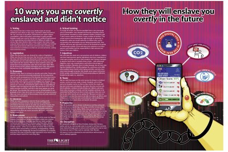 Issue 12 Centre Spread - Covert and overt enslavement